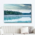 thumbnail image 2 of wall26 Canvas Print Wall Art Watercolor Forest &amp; Lake Reflection Landscape Nature Wilderness Illustrations Modern Art Rustic Scenic Dramatic Multicolor for Living Room, Bedroom, Office - 12", 2 of 7