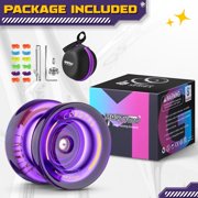 Magicyoyo Professional Responsive Yoyo K2 Crystal Purple, Dual Purpose Plastic Yo-Yo for Beginners