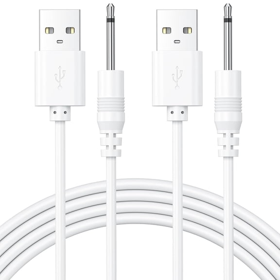 GJX 2 Pack Dc Charging Cable – Usb to Dc 2.5Mm Fast Charger Cord for Beauty Instrument Charging Cable Massager Charger Cord Fast Dc to Dc Charger