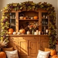 thumbnail image 4 of Autumn Simulated Fruit and Maple Leaf Vines, Artificial Fireplace Garland Decoration, Fall Harvest Hanging Vine for Home Wrapping Indoor Outdoor Wall Door Decor, Red, 4 of 7