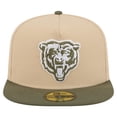 thumbnail image 2 of Men's New Era  Light Beige/Olive Chicago Bears Color Pack A-Frame 59FIFTY Fitted Hat, 2 of 5