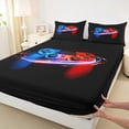 thumbnail image 3 of Manfei Boys Gaming Gamer Full Size Sheets, Video Game Console Gamepad Bed Sheets, Red Black Blue Sheet Sets, Super Cozy Room Decor4 Pieces, 3 of 7