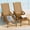 Brown, variant on Uforic Outdoor Chaise Lounge Chairs with Adjustable Backrest, Heavy Duty Hips Resin Patio Lounger with Wide Armrest, 2 Pcs
