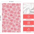 thumbnail image 6 of Pink Bow Tie Heart Flower Valentine''s Day Kitchen Towels Dish Towels, 18x26 Inch Farmhouse Wedding Decoration Hand Towels Set of 2, 6 of 6