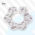 thumbnail image 4 of Hirioo Lavender And Butterfly for Baby Cotton Petal Bib Drool Bibs for Baby Boy Unisex, 4 of 9