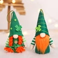 thumbnail image 4 of CIYISON Patrick's Day Gnome Plush Elf Decorations LED Lighted Leprechaun Scandinavian Tomte Irish Dwarf Faceless for Doll, 4 of 17