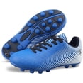 thumbnail image 1 of Vizari Botas de Fútbol USA Stealth para Terreno Firme para Niños: Calzado Deportivo Duradero y Ligero para Niños y Niñas, Azul/blanco, Talla 11., 1 of 6