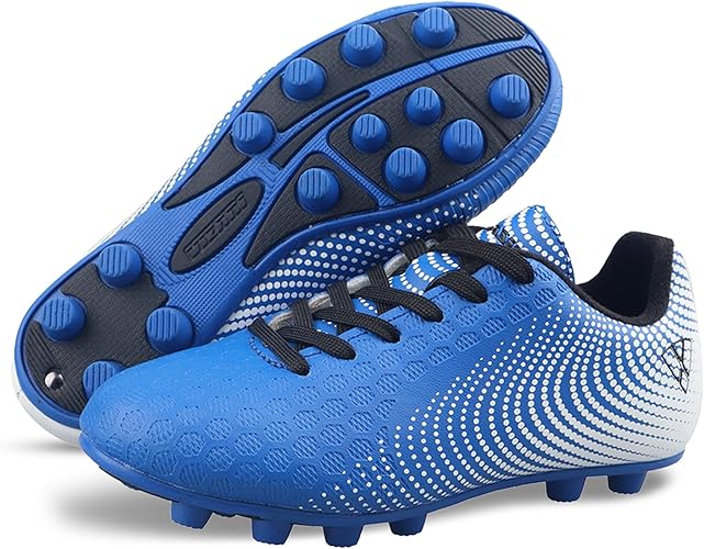 Vizari USA Stealth Firm Ground Soccer Cleats Kids Blue/White photo 1