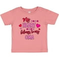 thumbnail image 3 of Inktastic My Heart Belongs to my Oma Boys or Girls Baby T-Shirt, 3 of 5