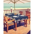 thumbnail image 2 of Navy Blue Christmas Outdoor Tablecloth - 60x120 Inch Rectangle Dining Table Cover, Snowflake Snowman Tree Xmas Waterproof Outdoor Table Cloth with Umbrella Hole & Zipper for Picnic/Patio, 2 of 4