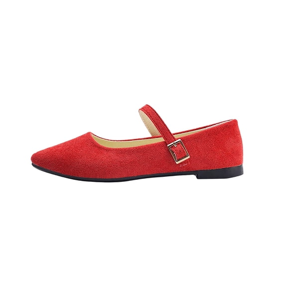 Ballet Flats Shoes for Women Pointed Toe Fashionable Casual Large Size One-Button Low-Heeled Elegant Shoes Party And Date