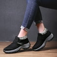 thumbnail image 2 of FRSASU Winter Boots Women's Winter Cotton Shoes Outdoor Snow Shoes Women's Plus Velvet Warm Thick Bottom Large Size Women's Cotton Boots Soft Bottom Black 6(37), 2 of 8