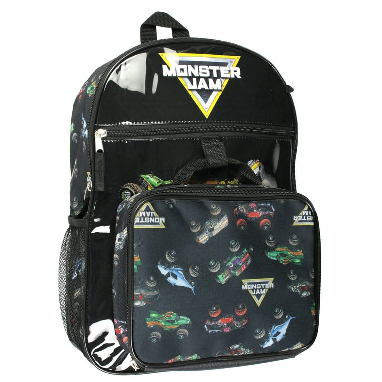 Monster Jam Officially Licensed Grave Digger Backpack Lunch Box Water Bottle School Supplies Set Walmart