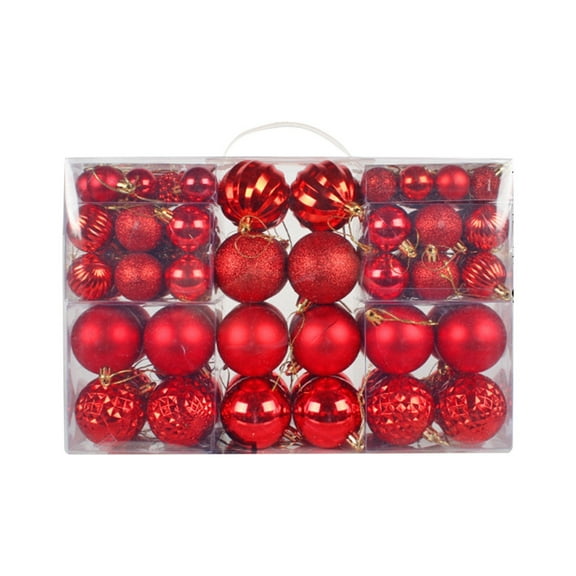 100PCS Shatterproof Christmas Ball Ornaments Set for Xmas Tree Decorations, Holiday Ornaments with Handheld Gift Package for Indoor Outdoor Home Christmas Party Decoration