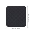 thumbnail image 4 of Protector De Silla Reutilizable, Versátil, Impermeable, Para Mascotas, A Prueba De Polvo, Funda Acolchada Para Asiento, Ideal Para Padres, Personas Mayores, Coche Y Exteriores, Negro 39-39 cm, 4 of 9