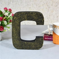 BBH Homes UBBBMH6261SCCHS C Alphabet Handmade Letter Block Eco-Friendly Wall Decor, Gold Foiled Antique