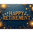 thumbnail image 4 of Elegant Balloon Design Happy Retirement Gold Celebration Banner for Indoor Decoration Office Party Event, 4 of 8