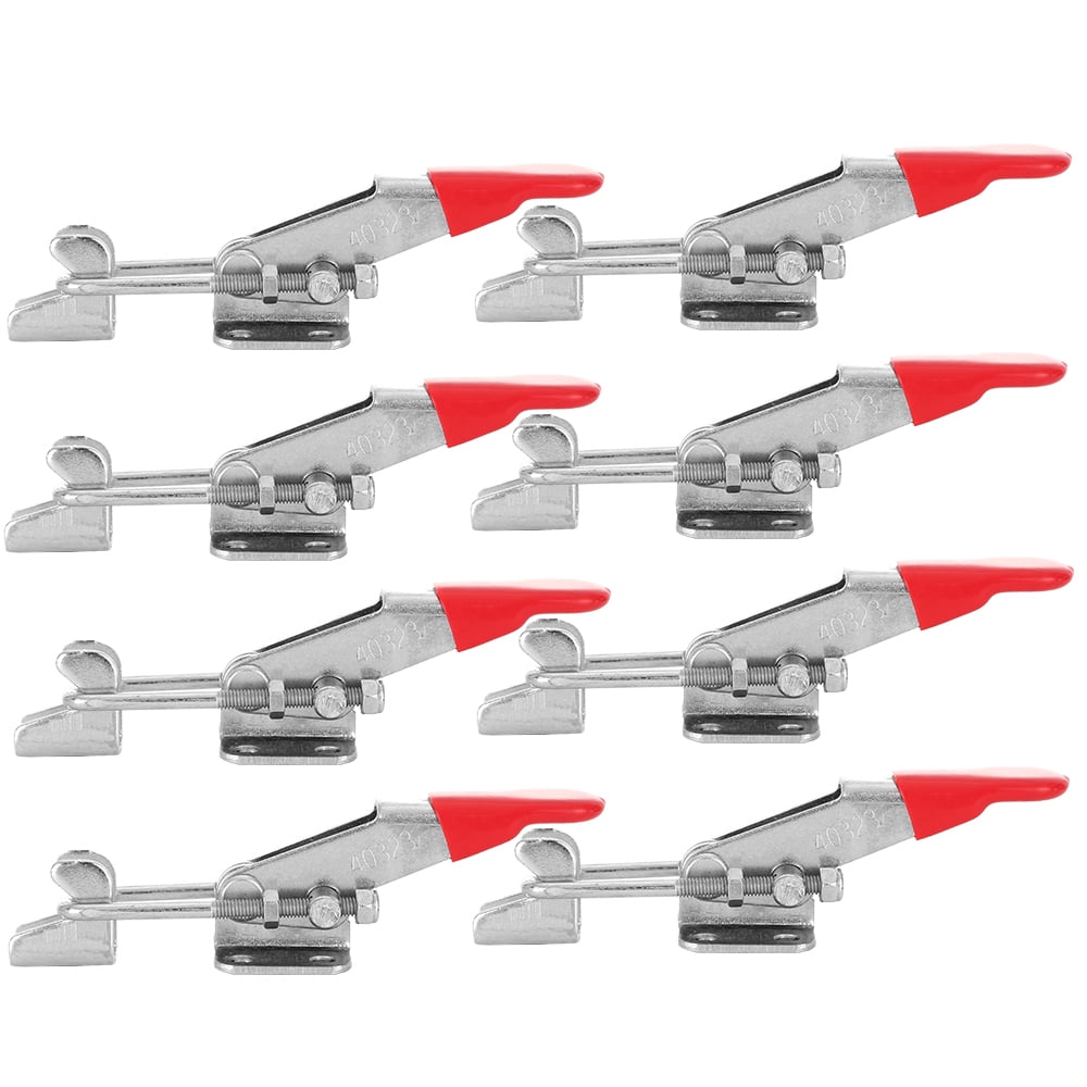 Ochoos 5pcs Adjustable Quick Holding Capacity Latch Hand Tool Toggle Clamp 100KG/220lbs Galvanization Adjustable Fixture Ochoos 5pcs Adjustable Quick Holding Capacity Latch Hand Tool Toggle Clamp 100KG/220lbs Galvanization Adjustable Fixture
