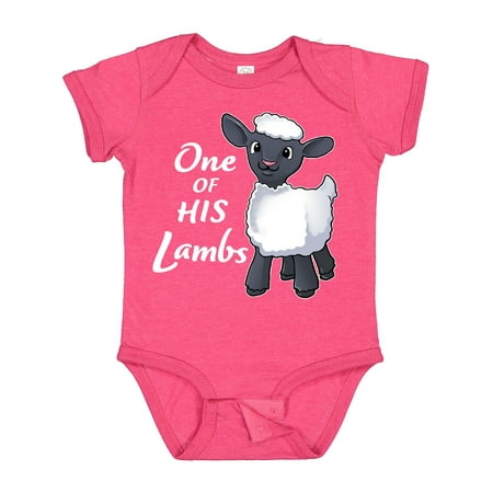 

Inktastic One of His Lambs- Easter Sheep Gift Baby Boy or Baby Girl Bodysuit