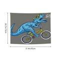 thumbnail image 6 of Kdxio Fun Riding Dinosaur Wall Hanging Tapestries Banner For Bedroom College Dorm Home Living Room Party Decor 29X37 In, 6 of 8