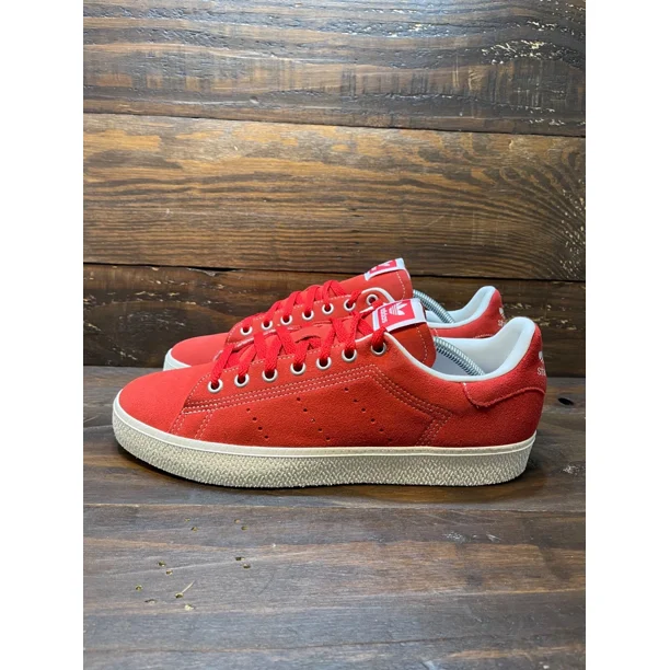Adi - das Stan Smith CS Original Mens Sneakers Suede Red White ID2044