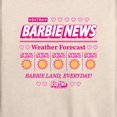 thumbnail image 3 of Barbie the Movie - Barbie Land New Weather Forecast - Sunny - Women's Lightweight French Terry Long Sleeve Shirt, 3 of 5
