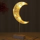 thumbnail image 4 of Fiudx Artículos en oferta con ofertas flash Lámpara decorativa LED, lámpara de mesa pequeña, lámpara de modelado, luz de noche de ratán hecha a mano, 4 of 7