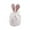PK2, variant on WMGHA Velvet Easter Bunny Ear Drawstring Bags - 1-Pack Party Favor Pouches for Egg Hunt Candy, Holiday Gift Baskets, Velour Goodie Bags with Metallic Accent