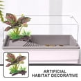 thumbnail image 4 of Habitat Artificiel Plante Résine Réservoir pour Reptiles Terrarium Installation Lot de 1 5.1X3.7X2.6In, 4 of 9