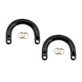 thumbnail image 5 of Segolike 2x2Pcs Purse Handles DIY Bag Strap with Metal Buckles Handbag Handles Black Gold Buckle, 5 of 8
