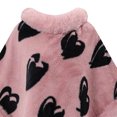 thumbnail image 4 of Fewfanhot Faux Fur Trim Printed Poncho Cape, Thick Warm Fleece Lined Wrap Shrug Coat for Women Fall Winter, 4 of 6