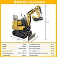 thumbnail image 6 of MMS 0.6 Ton Mini Excavator, 9.25HP 302cc Gasoline Engine Swing Boom Trencher Digger Machine, MS06 with Attachment Kit, 6 of 10