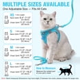 thumbnail image 3 of MASBRILL Cat & Dog Harness and Leash Set, Reflective Escape-Proof No-Pull Soft Vest, Easy to Wear for Walking, Traveling, Includes Pet Bells, 3 of 9