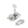 thumbnail image 2 of CIMAXIC Antique Silver Iron Latch for Box Use with Screw Holes for Easy Installation 1.57 Inches,2.09"X1.02"X0.2", 2 of 4