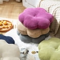 thumbnail image 4 of Ludlz Throw Pillow Corduroy Decorative 3D Floral Shape Universal Comfortable Chair Pad Home Decoration, 4 of 8