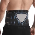 thumbnail image 6 of Back Brace for Men and Women Adjustable Lumbar Back Brace Breathable Waist Support Belt Support Straps Back Support Belt, 6 of 14