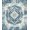 Blue Ivory, Pattern 15, variant on ODIKA 8'x10' Washable Area Rug Non-Shedding, Easy Care, Front Geometric Door Interlocking Ru Trellis Tasseled Boho Entrance for King Size Bedroom Under Bed, Master Suite