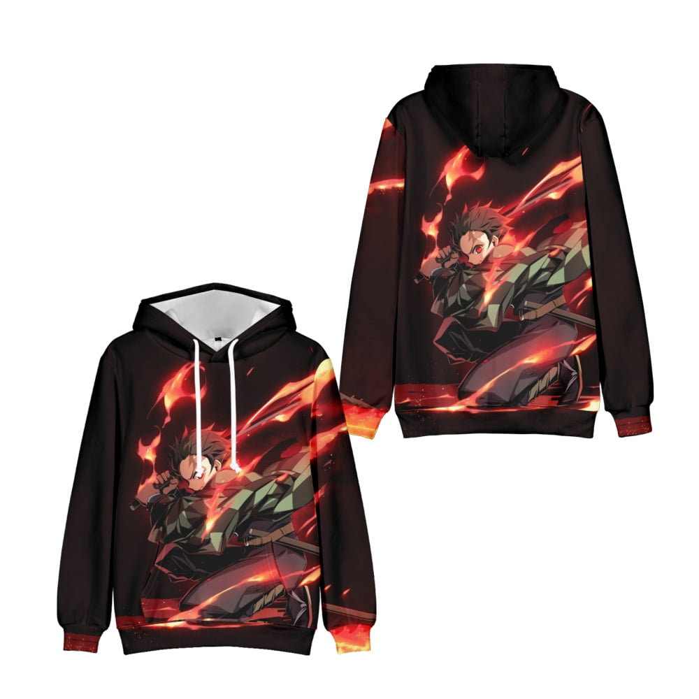 Anime Demon Slayer Oversized Hoodies Women's Men's Clothing Aesthetic Anime Demon  Slayer Hoodie Jacket Kids Sweatshirt Pocket Pullover Winter Tops Sweater -  Walmart.com
