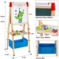 thumbnail image 5 of SNYNUXX Art Easel for Kids Magnetic Wooden Standing Toddlers Drawing Board with Paper Roll - Christmas Birthday Gift for 2-8 Years Boys and Girls, 5 of 5