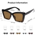 thumbnail image 4 of Lentes de Sol SOJOS Tendencia Oversized Estilo Ojo de Gato SJ2347 para Mujer, 4 of 5