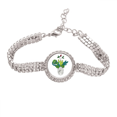 thumbnail image 1 of horus botany cactus Tennis Chain Anklet Bracelet Diamond Jewelry, 1 of 3