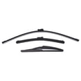 thumbnail image 2 of Front Rear Windscreen Wiper Blades, Soft Rubber Replacement Windscreen Brushes Effective  for 500 500C 500L, 2 of 8