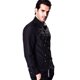 thumbnail image 1 of Camisa de manga larga slim fit para hombre: poliéster transpirable, bolsillo en el pecho, camisa informal/deportiva para exteriores, 1 of 7