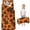 Orange and Brown, variant on Orange and Brown Of Leopard Print Toddler Nap Mats for Kids Preschool,Sleeping Mat Bag or Kids,Toddler Sleeping Bag,Toddler Nap Mat or Daycare