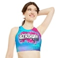 thumbnail image 3 of Airbrush Apparel Birthday Girl Bathing Suit Top Bikini Top (AOP), 3 of 4