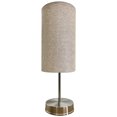 thumbnail image 1 of Lampara De Mesa, Luz Ideal, Murano Satín, Pantalla De Tela Beige, 1 of 5