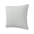 thumbnail image 2 of YFYANG Square Decorative Throw Pillow Case (Without Pillow Insert), Grey Check Stripe Bedroom Sofa Car Cushion Cover, 12"x12", 2 of 9