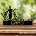 thumbnail image 4 of Craftnamesign Wooden Lawyer Desk Name Plate, Metal Nameplate, Lawyer Desk Decor, Law Office Decor, 4 of 5