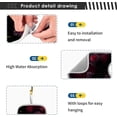 thumbnail image 4 of Black Cat Kitten Flower Sink Splash Guard for Faucet 2 Packs Faucet Absorbent Mats, Halloween Rose Red Faucet Handle Drip Catcher for Kitchen, Bathroom,Sink Mat, Dish Drying Mat, 14.9"x5.5", 4 of 7