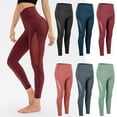 thumbnail image 3 of Pantalones de yoga para mujer, mallas deportivas de cintura alta y mallas para entrenamiento físico, 3 of 8
